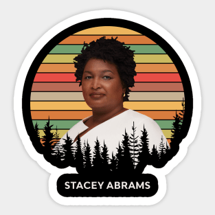 retro stacey abrams Sticker